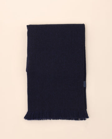 Dark Blue Scarf 100% Wool